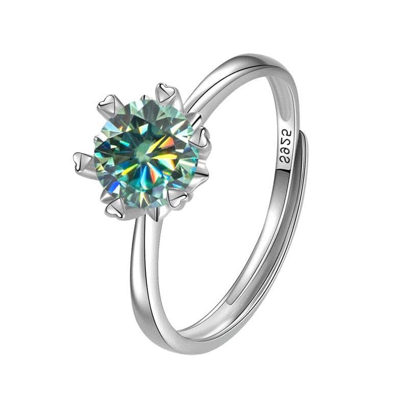 1ct/2ct Moissanite Diamond Wedding Ring-Black Diamonds New York