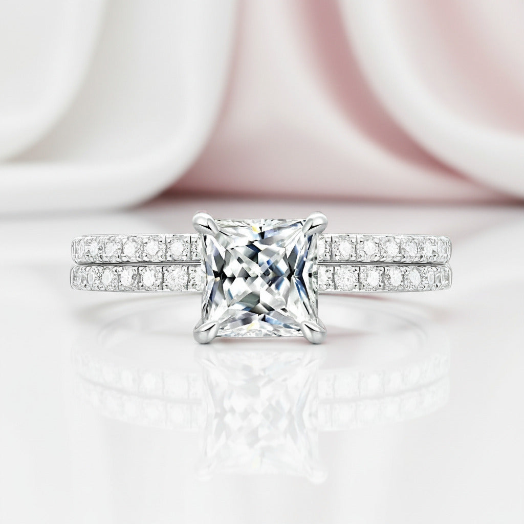 1ct Princess Cut Diamond Option Ring-Black Diamonds New York