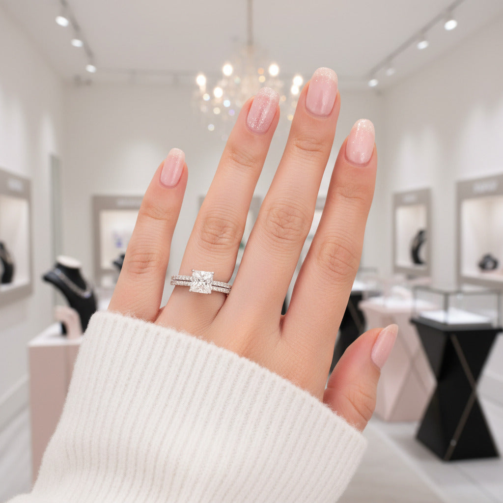 1ct Princess Cut Diamond Option Ring-Black Diamonds New York