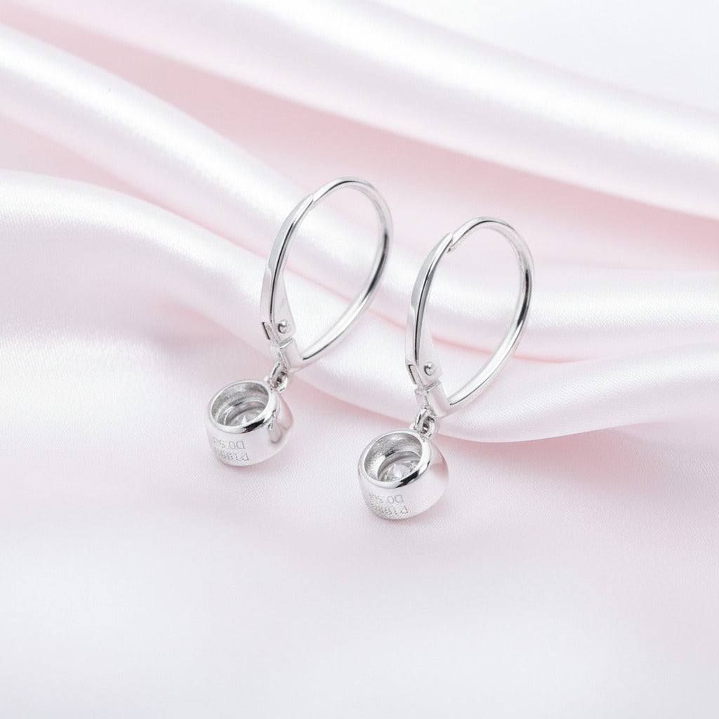 1.0 Ctw 5mm Lever Back Diamond Option Earrings-Black Diamonds New York