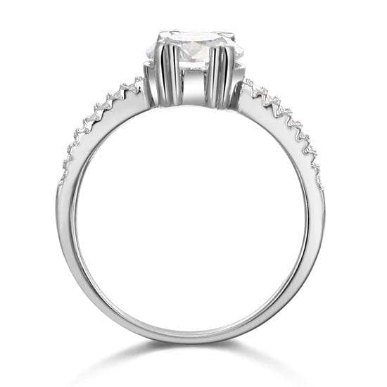 2 Carat Created Diamond Engagement Ring-Black Diamonds New York