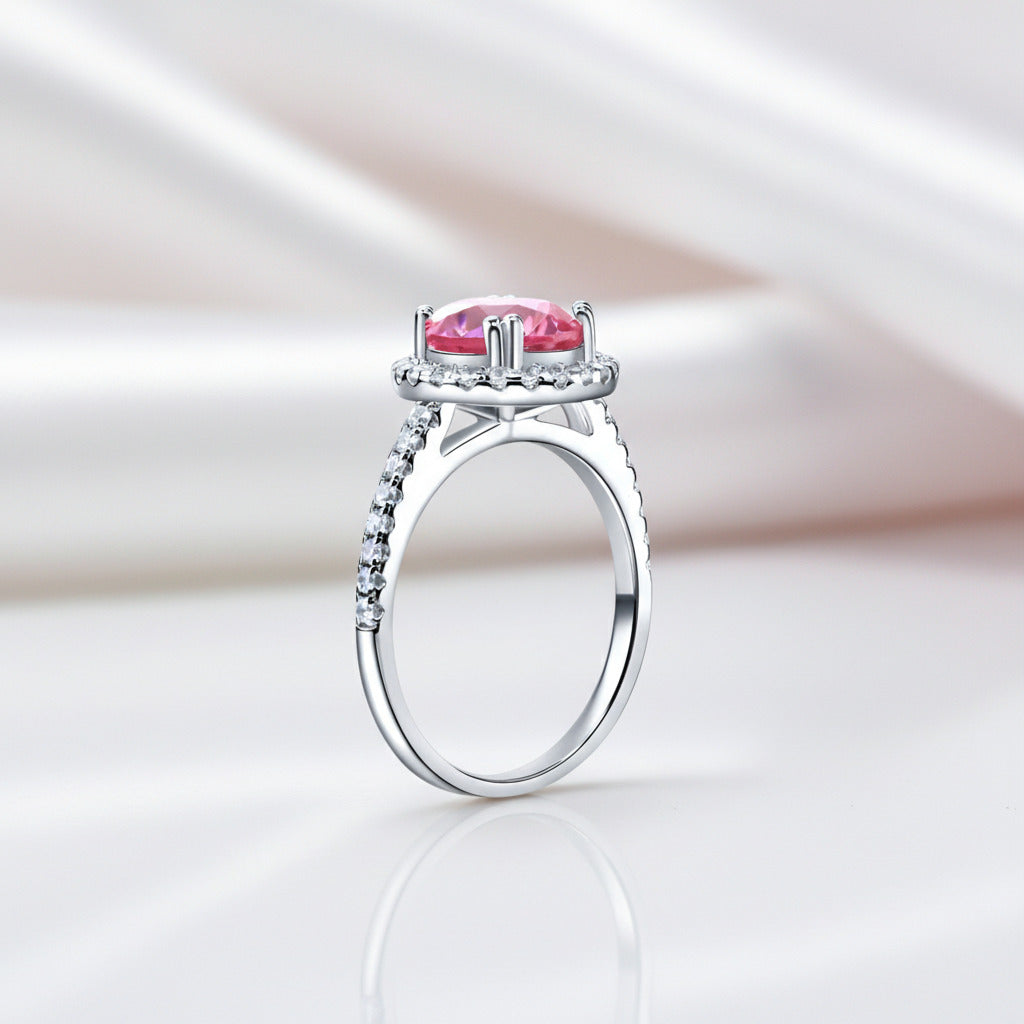 2.0 Ct Round Diamond Option Halo Engagement Ring-Black Diamonds New York