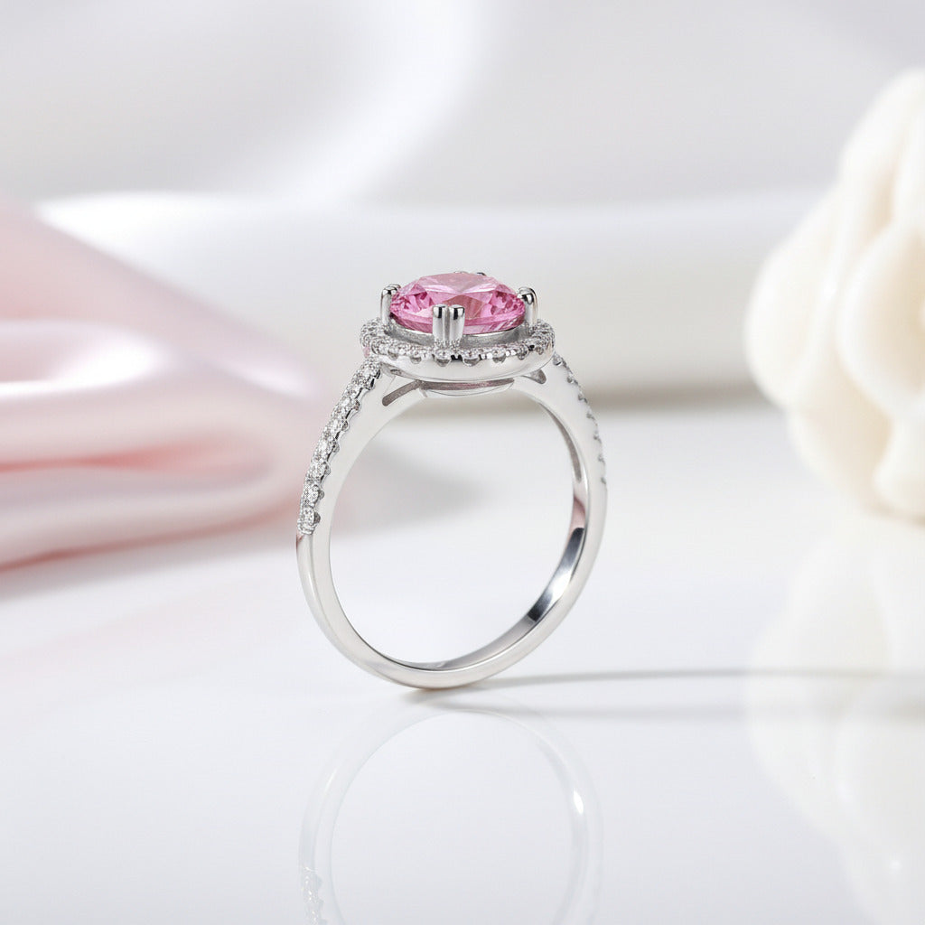 2.0 Ct Round Diamond Option Halo Engagement Ring-Black Diamonds New York
