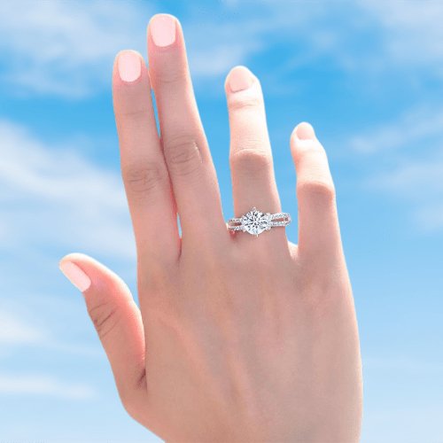 2 Carat Created Diamond Wedding Engagement Ring - Black Diamonds New York