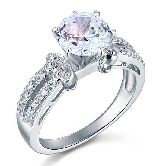 2 Carat Created Diamond Wedding Engagement Ring-Black Diamonds New York