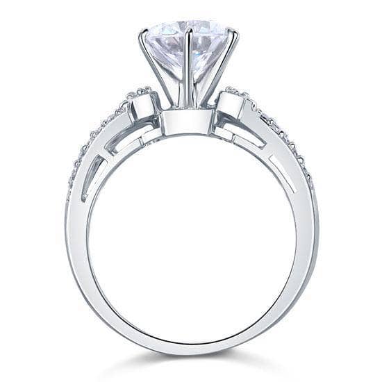 2 Carat Created Diamond Wedding Engagement Ring-Black Diamonds New York