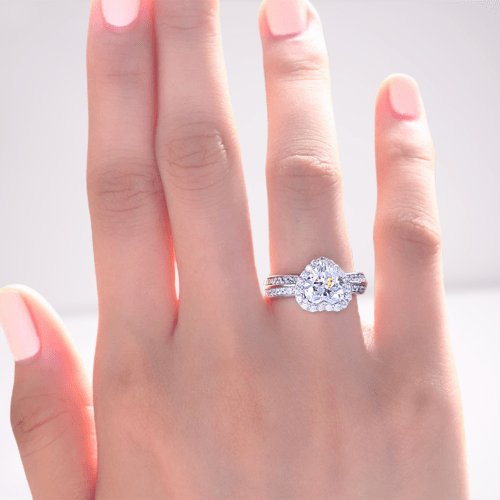 2 Carat Heart Cut Created Diamond Wedding Anniversary Ring - Black Diamonds New York