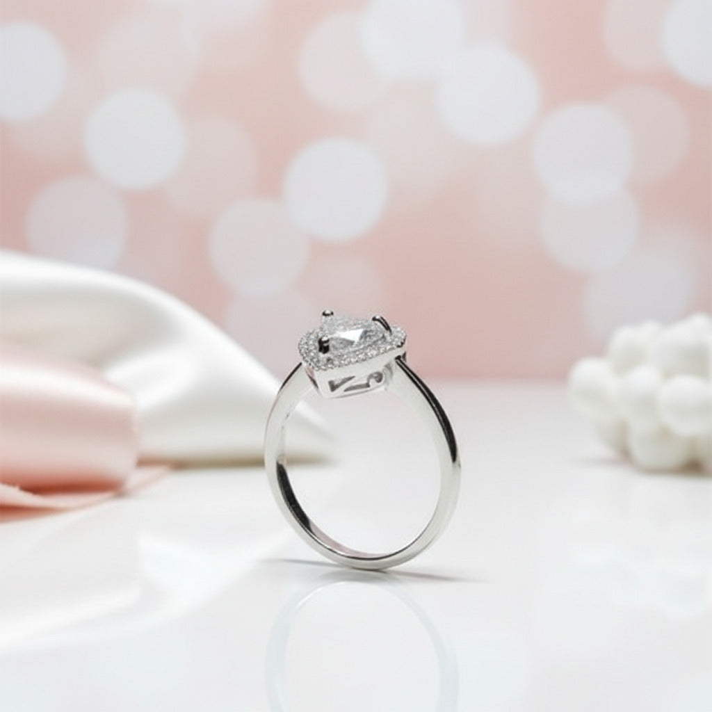 2 Carat Heart Cut Diamond Option Forever Love Engagement Ring-Black Diamonds New York