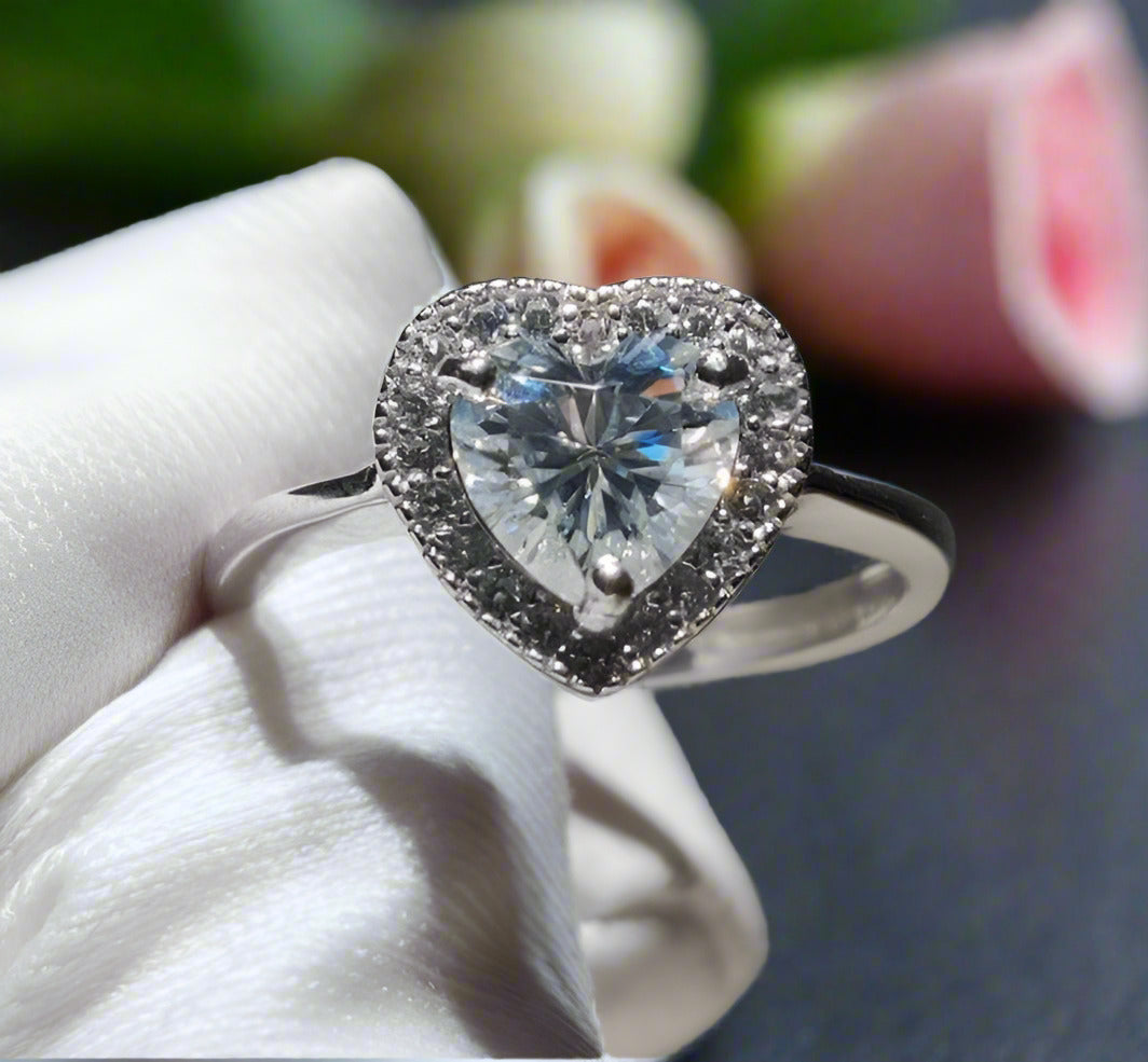 2 Carat Heart Cut Diamond Diamond Forever Love Engagement Ring-Black Diamonds New York