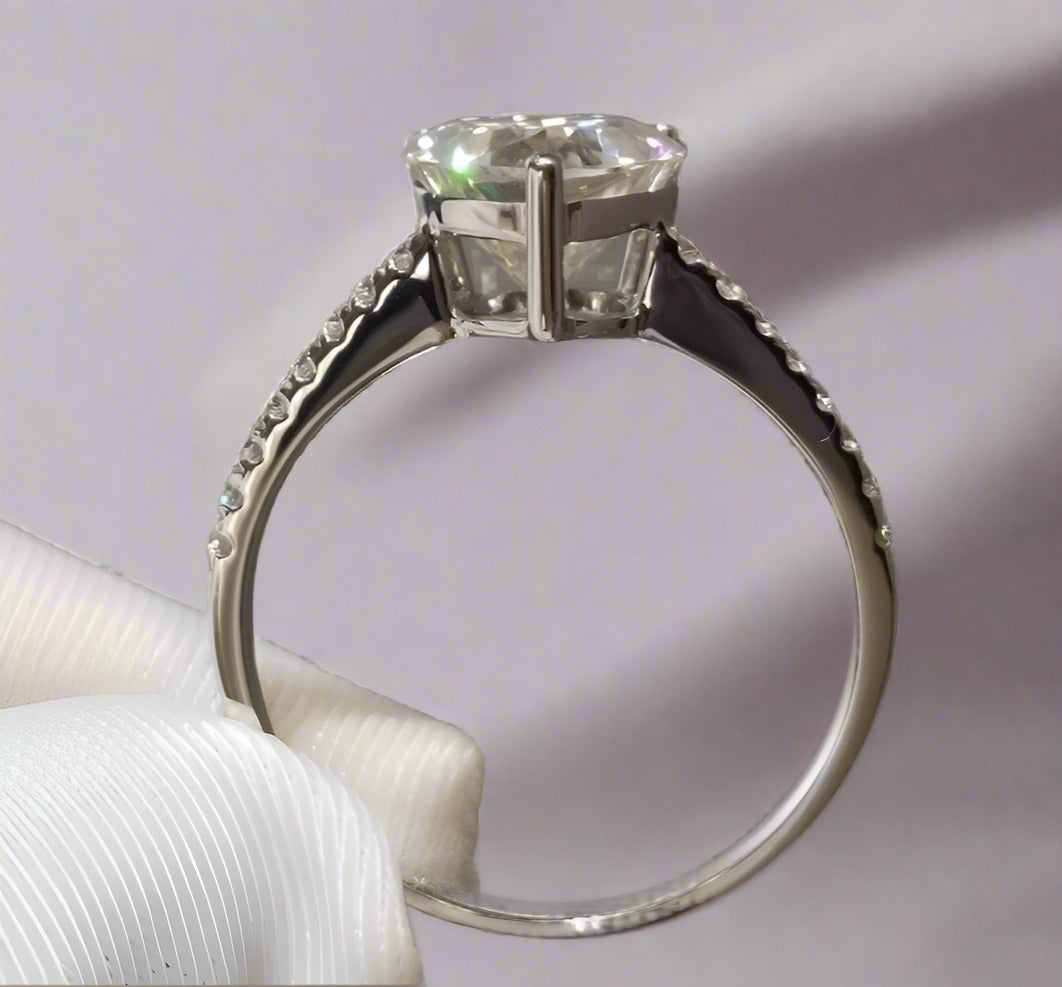 2 Carat Heart Cut Diamond Forever Love Engagement Ring-Black Diamonds New York