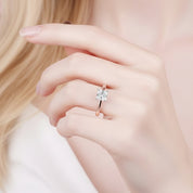 2 Carat Princess Cut Diamond Classic Engagement Ring-Black Diamonds New York