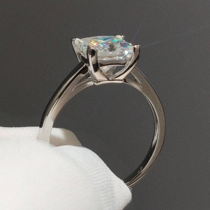 2 Carat Princess Cut Diamond Engagement Ring-Black Diamonds New York