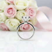 2 Carat Round Cut D Color Diamond Option Engagement Ring-Black Diamonds New York
