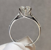 2 Carat Round Cut Diamond Star Queen Engagement Ring-Black Diamonds New York