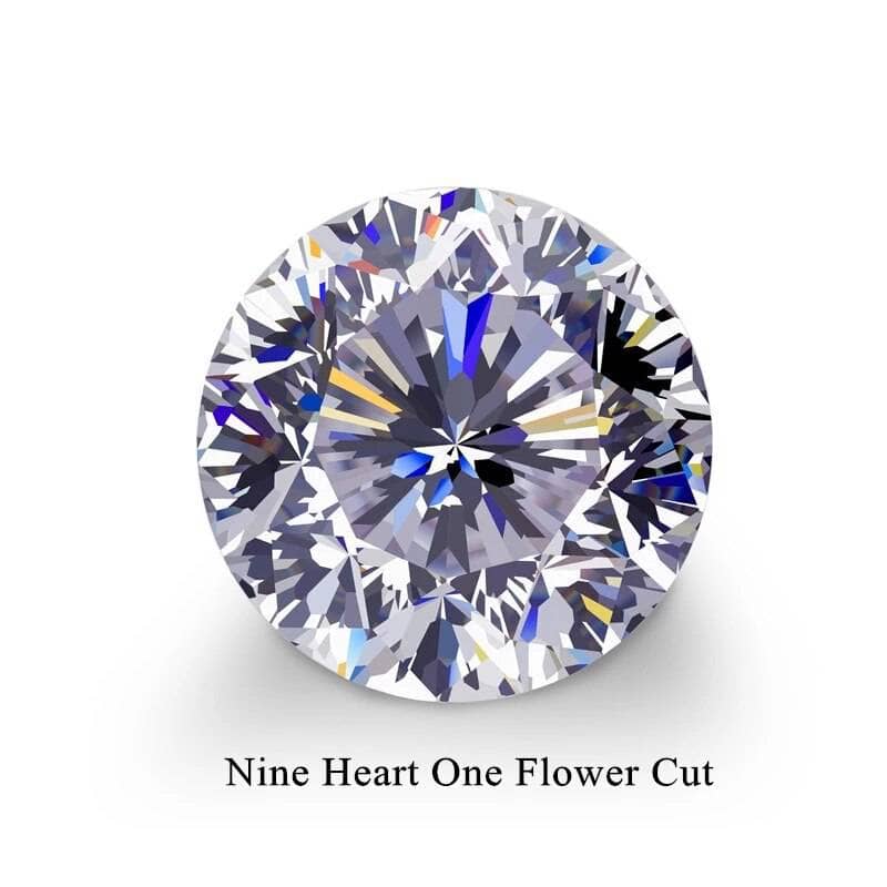 2 Carat Round Moissanite Engagement Ring-Black Diamonds New York