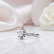 2.0 Ct Round Cut Diamond Option Fountain Ring-Black Diamonds New York