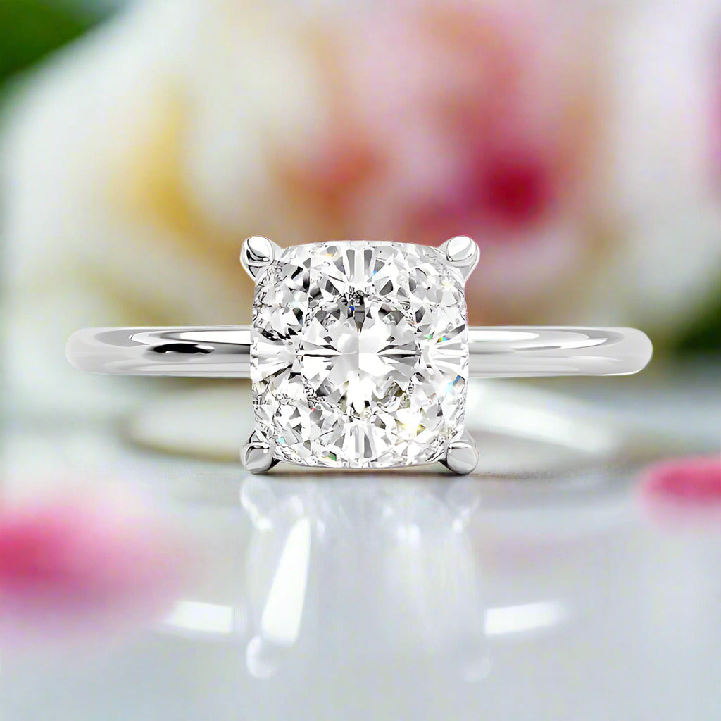 2.5ct Princess Cut Diamond Engagement Ring-Black Diamonds New York