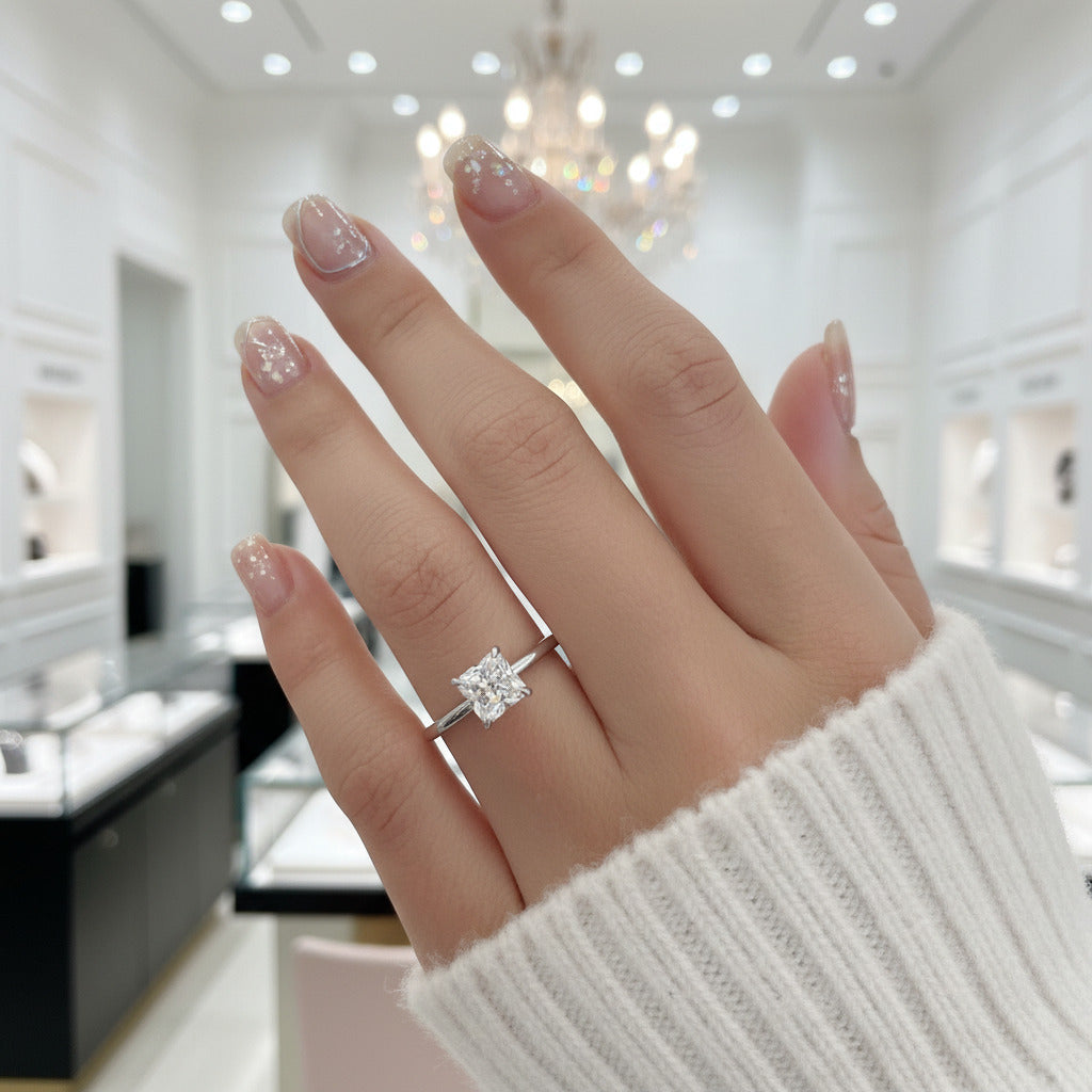 Princess Cut Diamond Engagement Ring – Black Diamonds New York