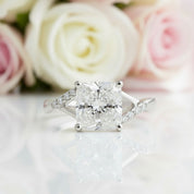 2.0 Carat Princess Cut Women's Engagement Ring-Black Diamonds New York