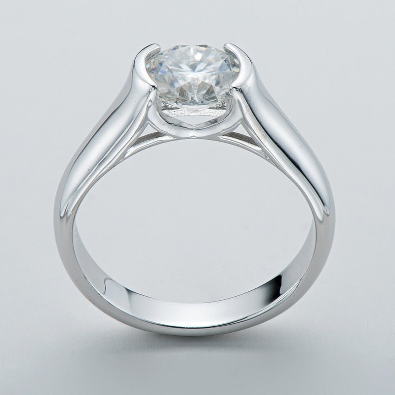 2.0 ct Round Cut Diamond Elegant Engagement Ring-Black Diamonds New York