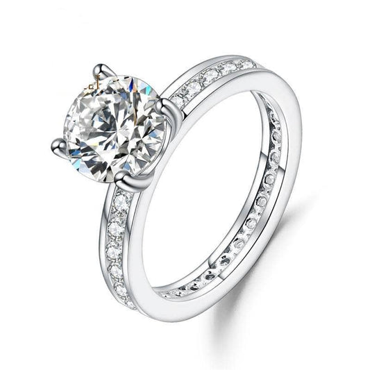 2.00Ct 8mm EF Color Diamond Wedding Ring-Black Diamonds New York