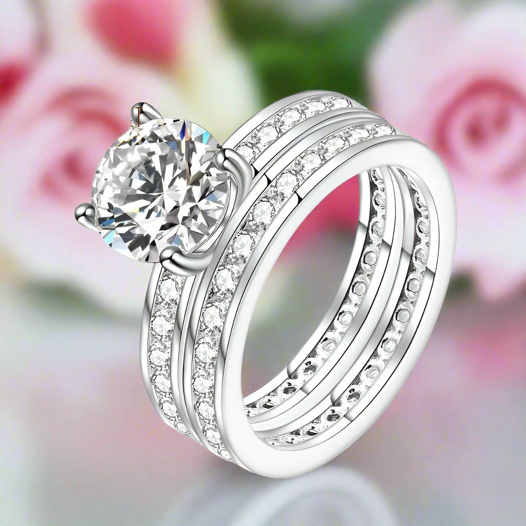 2.0Ct 8mm Diamond Wedding Ring-Black Diamonds New York