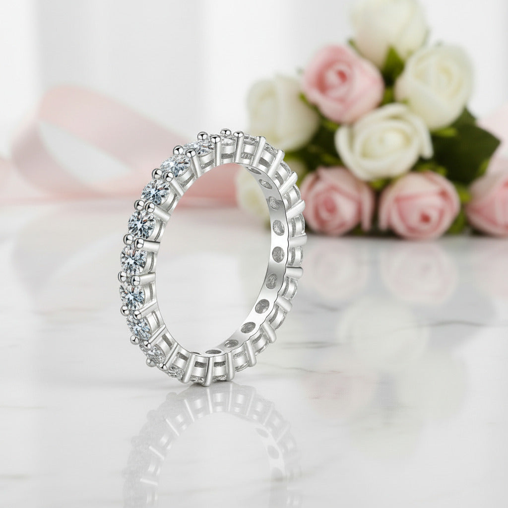 2.2 Ct 3mm Full Brilliant Diamond Band-Black Diamonds New York