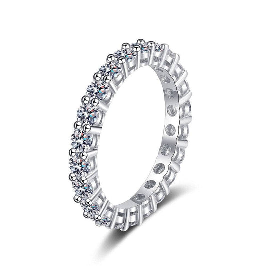 2.2ct Circle 3mm Full Brilliant Diamond Ring-Black Diamonds New York