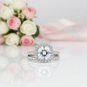 2.2ct Cushion Cut Diamond Option Ring Set-Black Diamonds New York