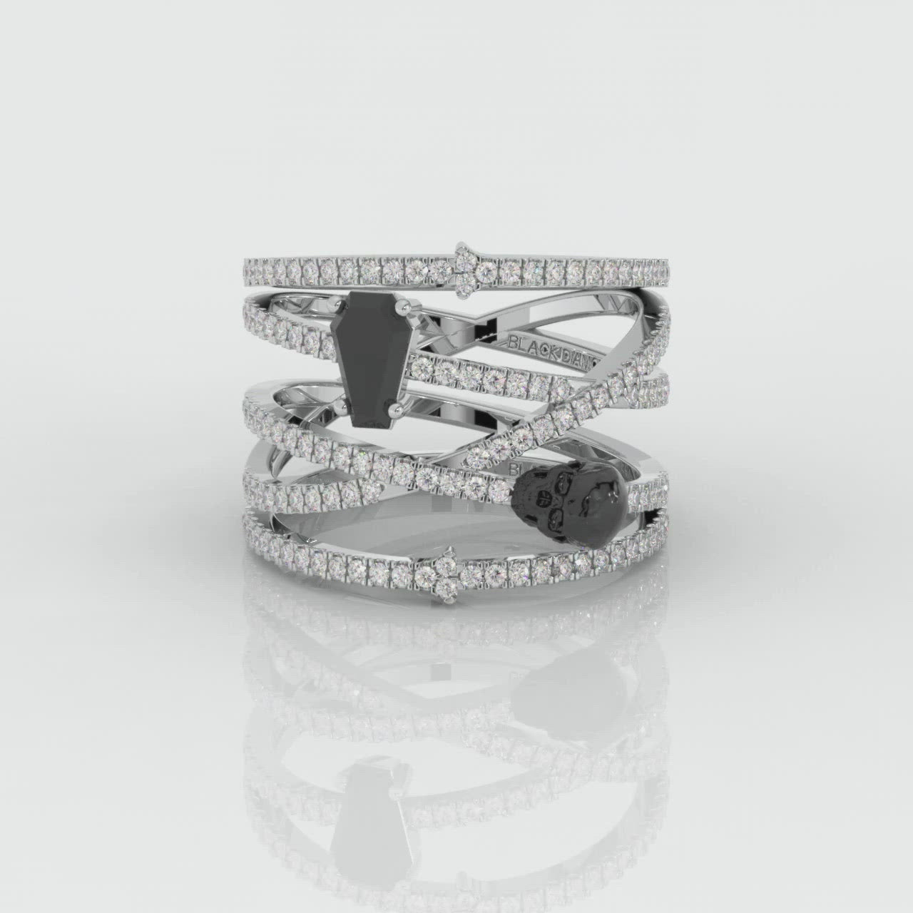 My Other Half- Limited Coffin Shape Diamond Rings