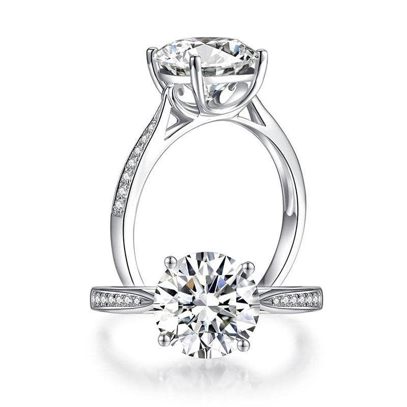 2.5ct Moissanite Diamond 9mm Luxury Ring - Black Diamonds New York