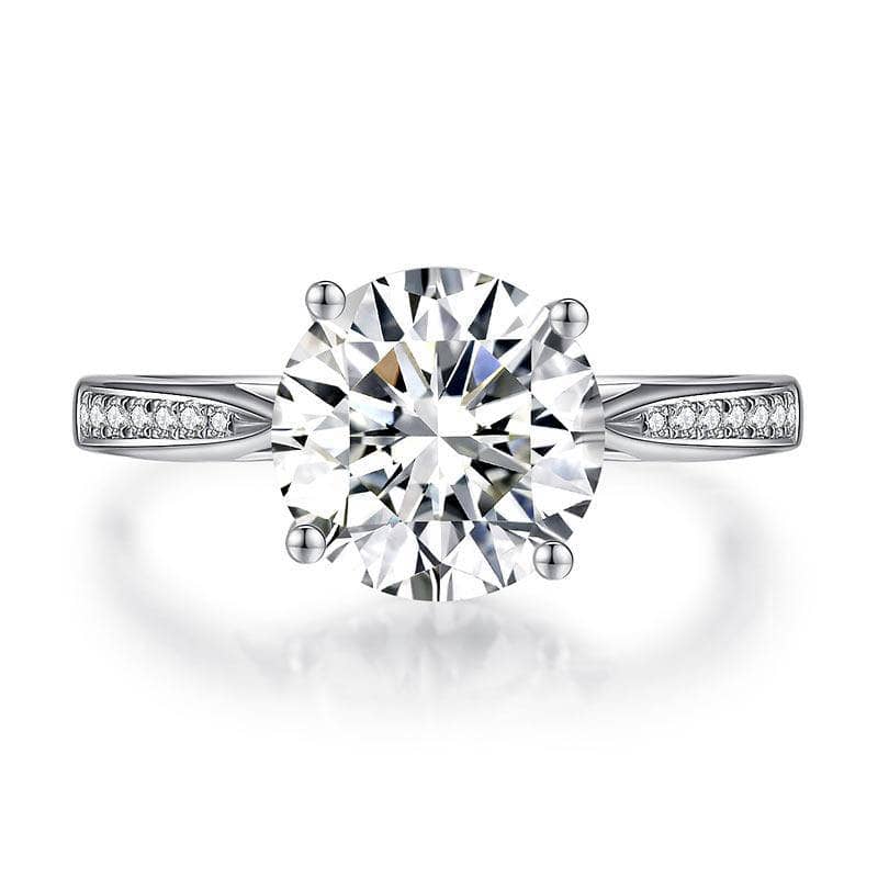 2.5ct Moissanite Diamond 9mm Luxury Ring - Black Diamonds New York