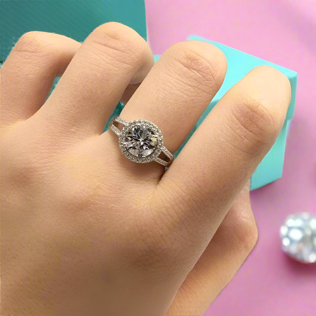 2ct 8mm Round Diamond Wedding Ring-Black Diamonds New York