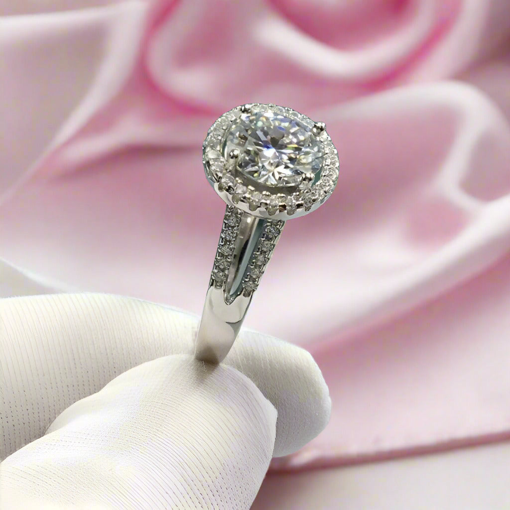 2ct 8mm Round Diamond Wedding Ring-Black Diamonds New York