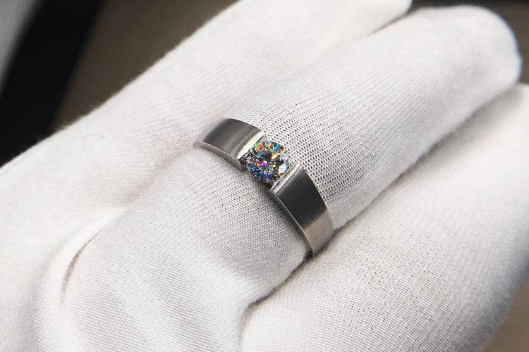 2ct EVN™ Diamond Ring Simple Design-Black Diamonds New York