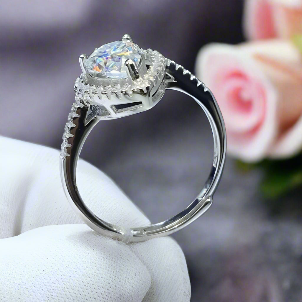 2ct Excellent Water Drop Diamond Wedding Ring-Black Diamonds New York