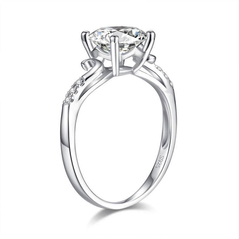 2ct Moissanite Diamond Promise Ring - Black Diamond New York