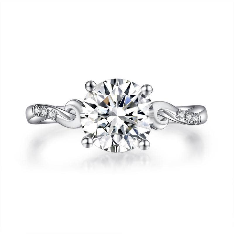 2ct Moissanite Diamond Promise Ring - Black Diamond New York