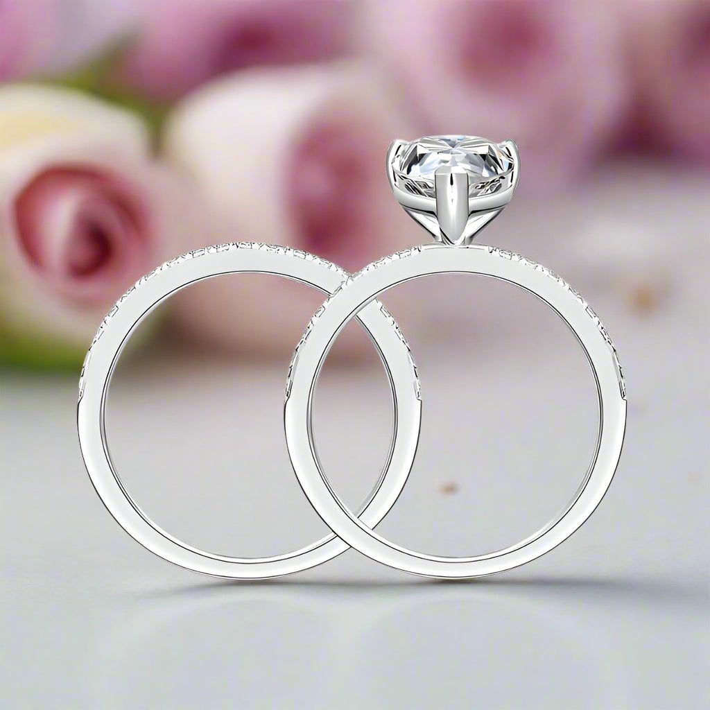 2ct Pear Cut Diamond Ring-Black Diamonds New York