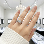 2ct Round Cut Diamond Option Cow Head Engagement Ring-Black Diamonds New York