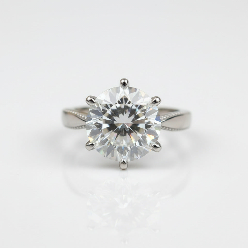 2.0 Ct Round Cut Diamond Option Engagement Ring-Black Diamonds New York