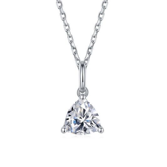 2CT Trillion Cut Diamond Necklace and Earrings-Black Diamonds New York