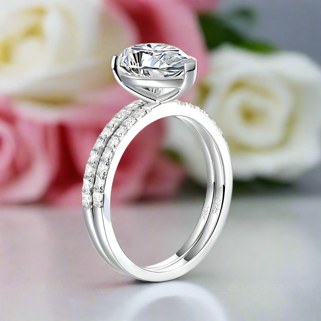 2ct Pear Cut Diamond Ring-Black Diamonds New York