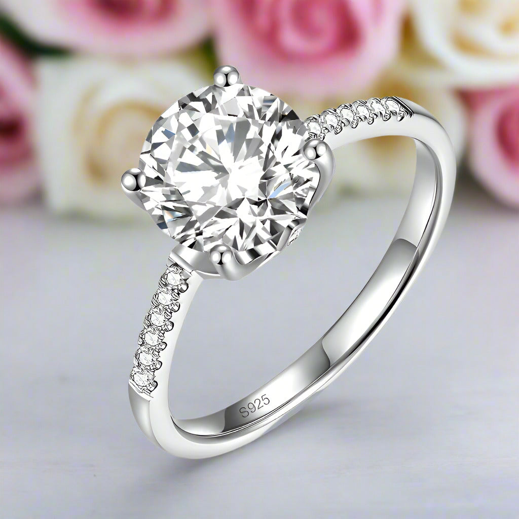 2ct Round Cut Diamond Ring-Black Diamonds New York