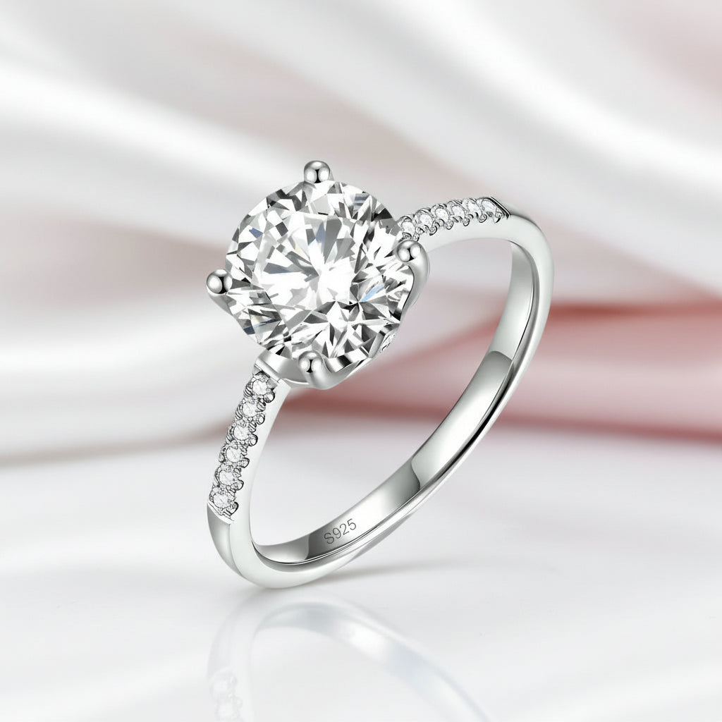 2ct Round Cut Diamond Option Ring-Black Diamonds New York