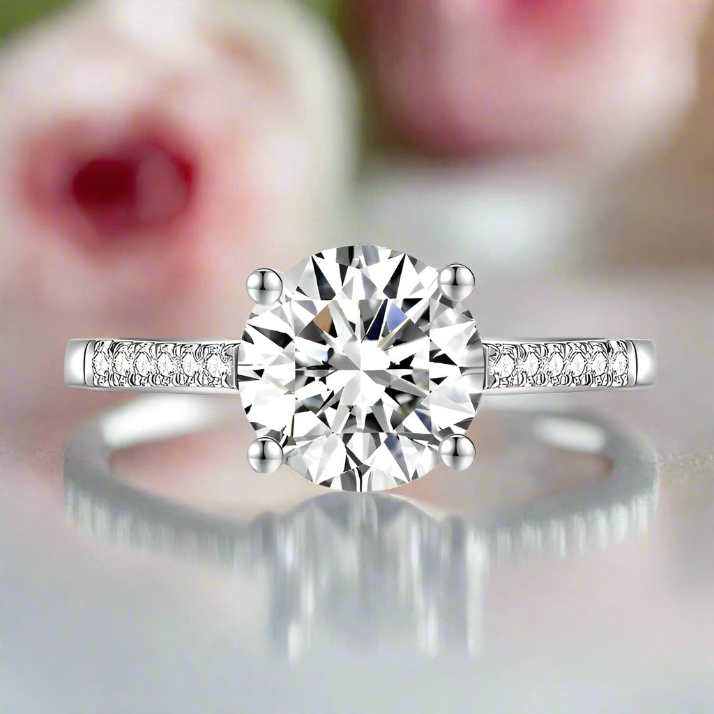 2ct Round Cut Diamond Ring-Black Diamonds New York