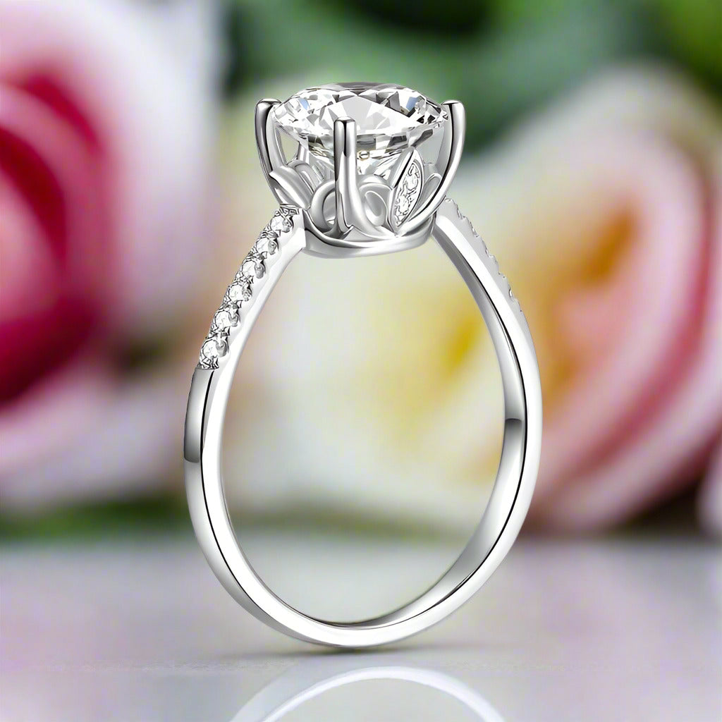 2ct Round Cut Diamond Ring-Black Diamonds New York