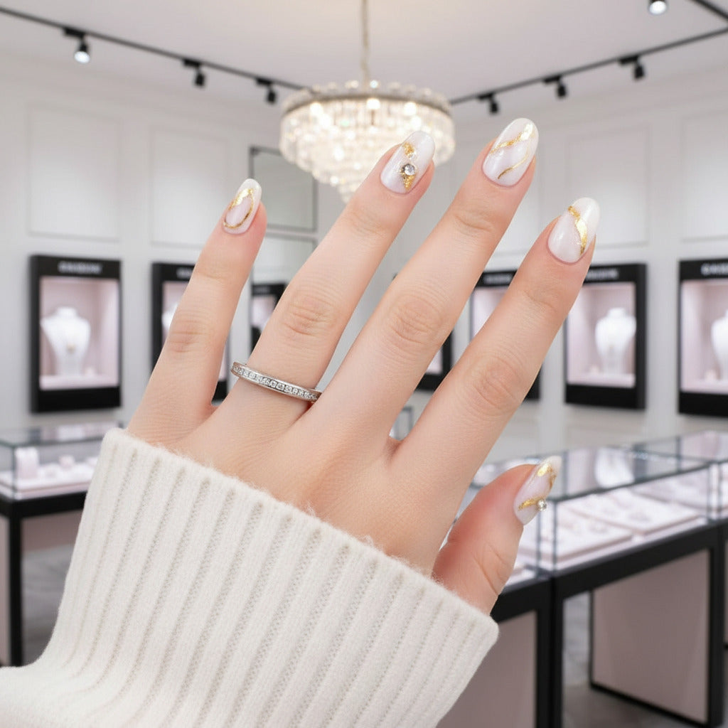 2mm Titanium Eternity Diamond Wedding Band-Black Diamonds New York