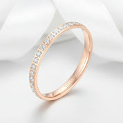 2mm Titanium Half Eternity Diamond Wedding Band-Black Diamonds New York