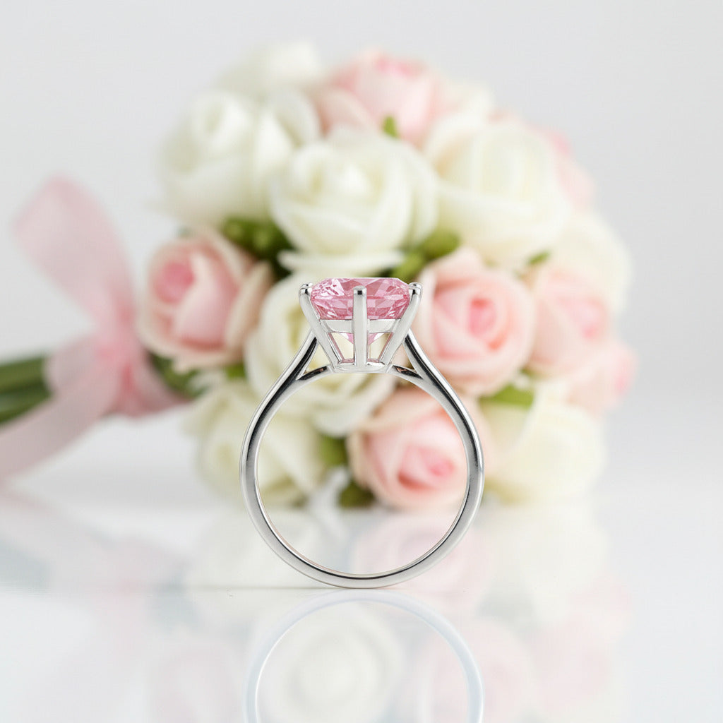 3.0 Ct Pink Diamond Engagement Ring-Black Diamonds New York